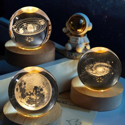 Luminous Starry Sky Crystal Ball – Moon Night Light & Gift Infinite Avenue