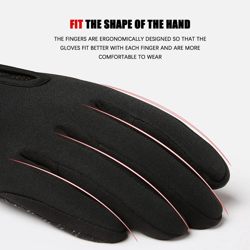 Winter Touchscreen Motorcycle Gloves – Waterproof & Fleece-Lined Infinite Avenue