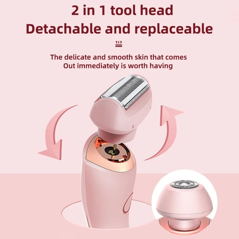 2-in-1 USB Rechargeable Epilator & Trimmer – Women’s Body Shaver Infinite Avenue