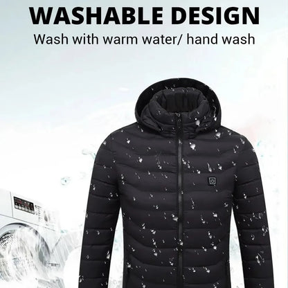 Men’s USB Heated Jacket – Thermal Cotton Coat for Winter Infinite Avenue