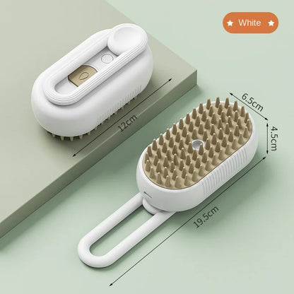 3-in-1 Electric Pet Grooming Brush – Steam, Massage & Hair Removal Infinite Avenue