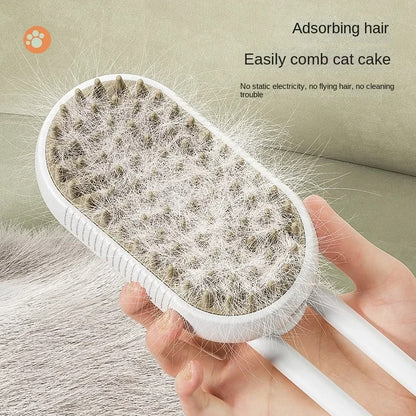 3-in-1 Electric Pet Grooming Brush – Steam, Massage & Hair Removal Infinite Avenue