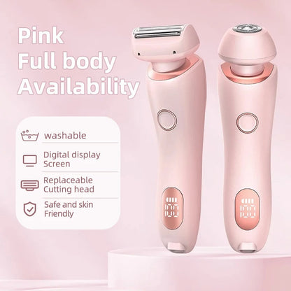 2-in-1 USB Rechargeable Epilator & Trimmer – Women’s Body Shaver Infinite Avenue