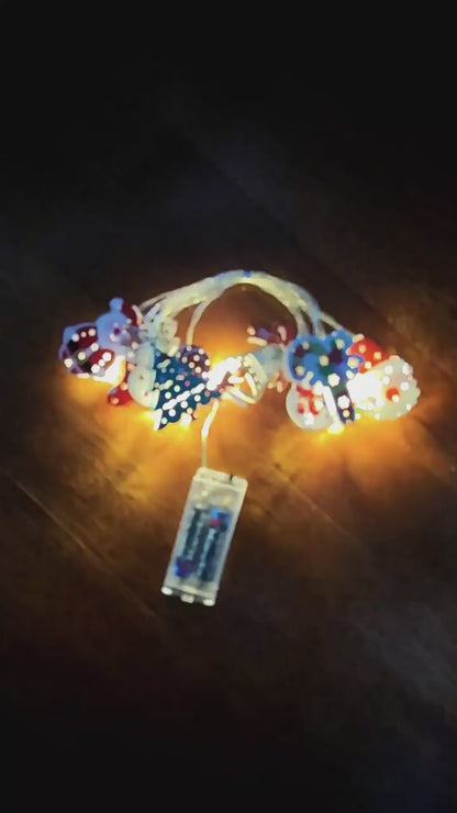 Christmas LED Light String – Santa, Elk, Snowman Decorations