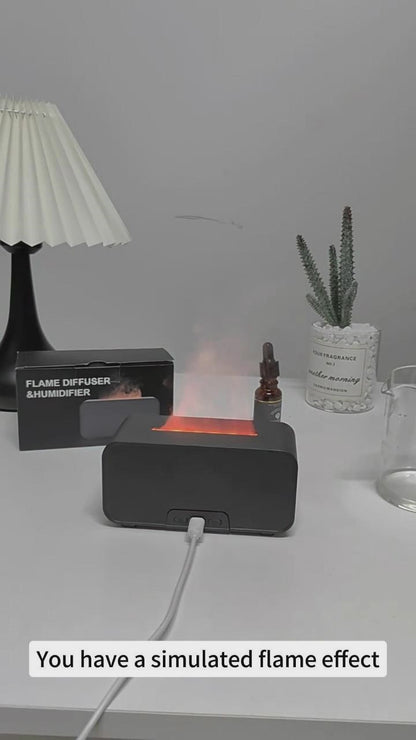 Flame Aroma Diffuser & USB Humidifier – Aromatherapy & Air Spray