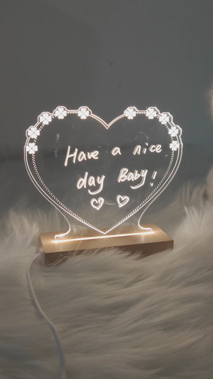 Creative Note Board Creative Led Night Light USB Message Board Holiday Light With Pen Gift For Children Girlfriend Decoration Night Lamp